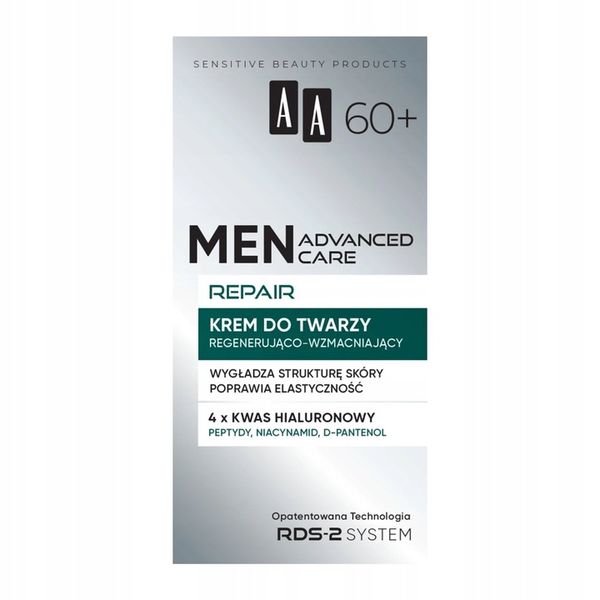 AA MEN ADVANCED CARE REPAIR 60+ krem do twarzy zdjęcie 3