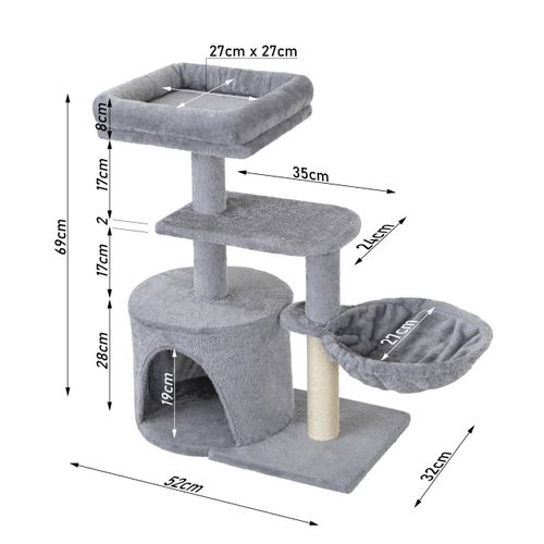 DRAPAK DLA KOTA WIELOPOZIOMOWY 52x32x69 cm PIOPIELATY na Arena.pl