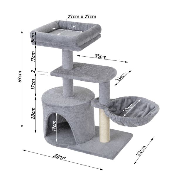 DRAPAK DLA KOTA WIELOPOZIOMOWY 52x32x69 cm PIOPIELATY zdjęcie 8