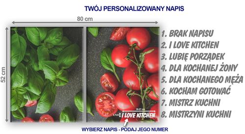 SZKLANA DESKA NA KUCHENKĘ 2x40x52 059D POMIDORY na Arena.pl