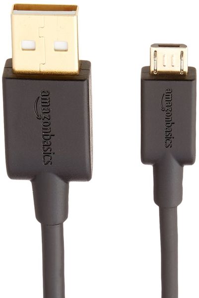 AmazonBasics 7A82V4 kabel USB 0,9 m USB 2.0 USB A Micro-USB B Czarny zdjęcie 1