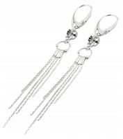 ARSYLION długie kolczyki Swarovski Elem. Crystal F