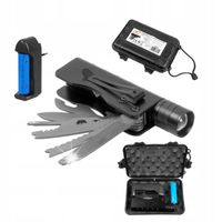 LATARKA RĘCZNA SURVIVALOWA EWAKUACYJNA MULTITOOL AKUMULATOR