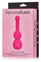 femmefunn poly massager pink - kompaktowy masażer silikonowy 7 trybow