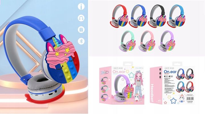 SŁUCHAWKI DLA DZIECI BLUETOOTH JEDNOROŻEC UNICORN zdjęcie 8