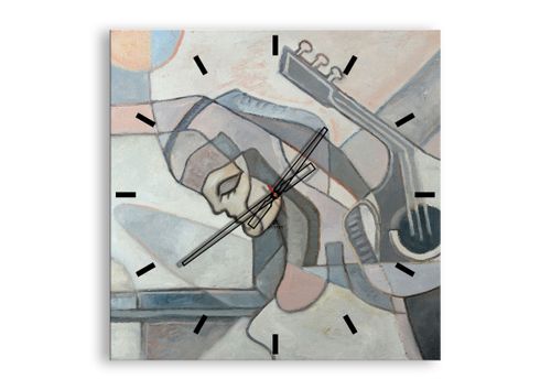 Zegar Ścienny - Kobieta Gitara  - 60X60 Cm - C3Ac60X60-3739 na Arena.pl