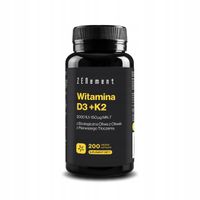 Witamina D3 + K2 2000 IU & 150μg MK-7 Kości Odporność 200 Kapsułek Zenement
