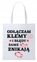 Dla Mechanika Prezent Torba Eco Biała Shopper Z Nadrukiem Ze Zdjęciem
