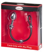 MALESATION Cock-Grip with Alu-Plug small, chrome