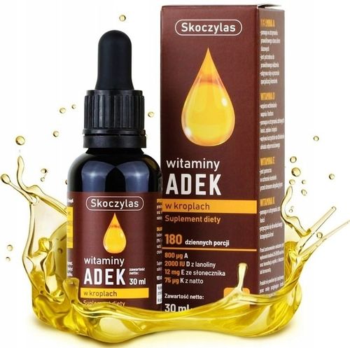 Skoczylas ADEK Witamina A D3 E K2 MK-7 krople 30ml na Arena.pl
