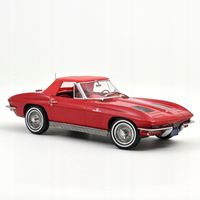 NOREV CHEVROLET CORVETTE Sting Ray Cabriolet 1963 Riverside Red 1:18