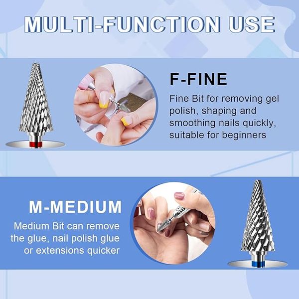 Zestaw frezów do manicure 2 szt zdjęcie 3