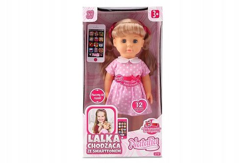 LALKA NATALIA CHODZĄCA ZE SMARTFONEM TABLET mówiąca po polsku MÓWI PL UCZY na Arena.pl