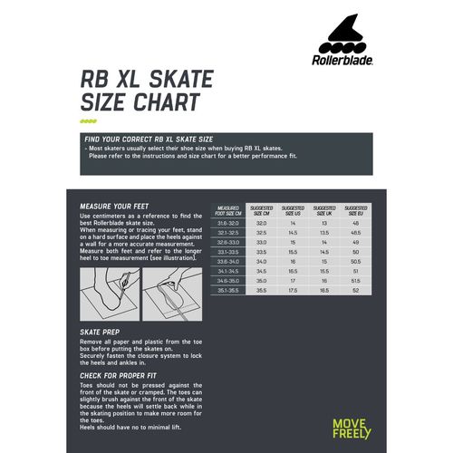 Rolki Rollerblade RB XL 90 Black Lime 49 na Arena.pl