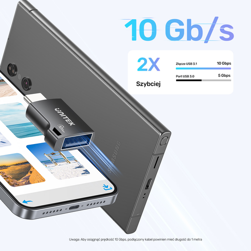 Unitek Adapter USB-C do USB-A 10Gbps A1048ABK01 na Arena.pl