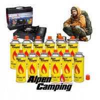 Gaz Do Kuchenek Turystycznych Kartusz Gazowy 12 szt. ALpen Camping