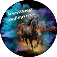 Opłatek na tort KONIE Koń Mustang Konik Kuc Urodziny Tekst Gratis