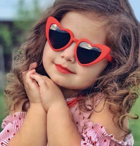 Dziecięce Okulary przeciwsłoneczne SERCE dla DZIEWCZYNKI dzieci + ETUI na Arena.pl