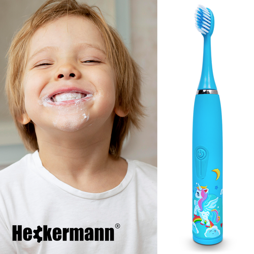 Szczoteczka do zębów dla dzieci Heckermann S1 Niebieska na Arena.pl