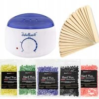 ZESTAW DO DEPILACJI PODGRZEWACZ WOSK TWARDY 5x100g