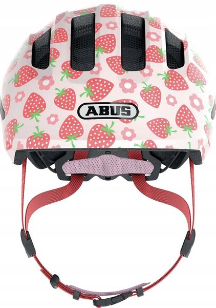 Kask rowerowy dziecięcy ABUS SMILEY 3.0 S 50-55 cm. LED Rose Strawberry zdjęcie 2