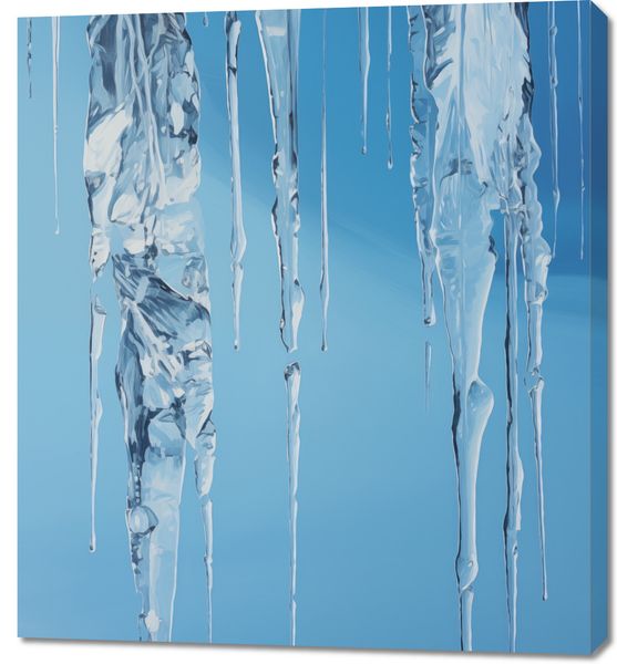 Obraz 90x100cm Kryształowe Sople zdjęcie 1
