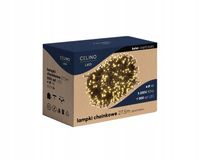 LAMPKI CHOINKOWE ZEWNĘTRZNE 500 LED 27,5m CIEPŁY BIAŁY WODOODPORNE TRWAŁE