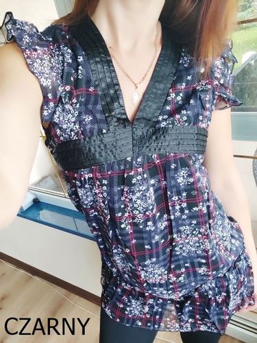 Zwiewna kobieca kwiecista tunika 1047#U na Arena.pl