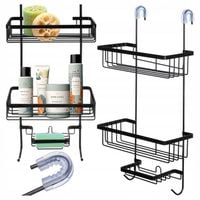 PÓŁKA ŁAZIENKOWA WISZĄCA PÓŁKA POD PRYSZNIC WISZĄCA HACZYKI WIESZAK LOFT