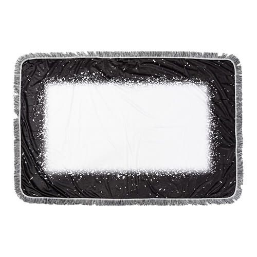 Pluszowy koc Bleached Starry Black Rectangle do sublimacji zdjęcie 1