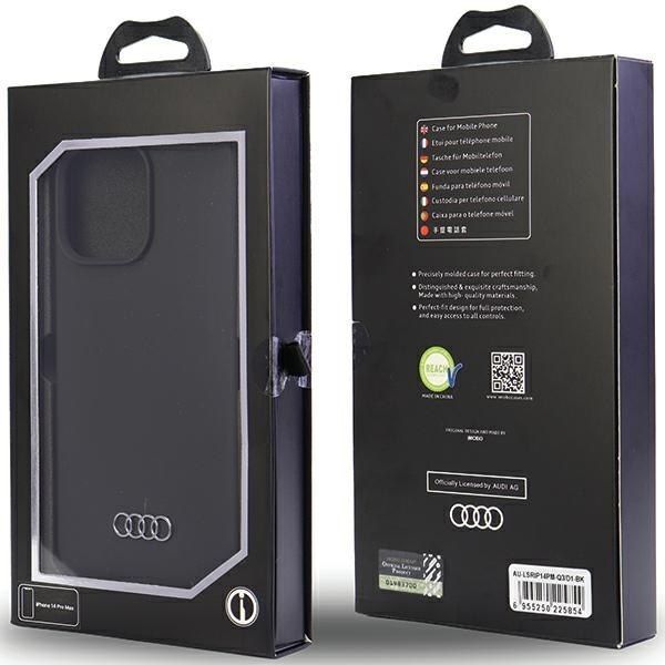 Audi Silicone Case iPhone 14 Pro Max 6.7" czarny/black hardcase zdjęcie 6