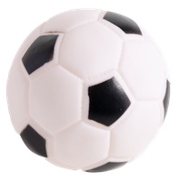 Zabawka dla psa gumowa piłka football biała 8,5cm UNIQ PETS