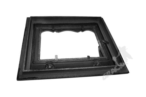 DRZWI D1 PRAWE - 33X38 CM + TERMOMETR 0-250°C żeliwne do pieca piecowe kaflowe na Arena.pl