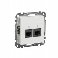 Sedna Design Gniazdo komputerowe RJ45 kat. 6 biały SDD111462