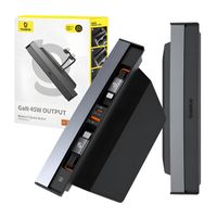 HUB BASEUS T-SPACE USB-C LIGHTNING 45W DO TESLI CZARNY KABEL 1M