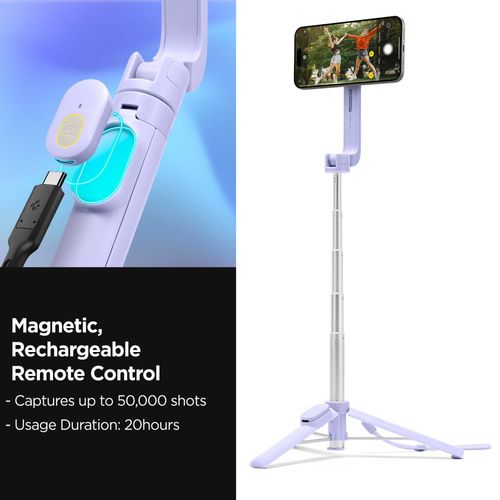 spigen s571w magsafe bluetooth selfie stick tripod lavender na Arena.pl