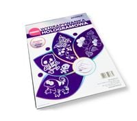 wydrapywanka hologramowa a4 10 arkuszy +2 rylce penword - srebrna