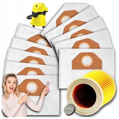 10x WORKI DO ODKURZACZA KARCHER WD3 WOREK WD 3 WD WD 6 SE 4001 Plus na Arena.pl