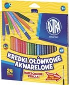 Kredki Ołówkowe Akwarelowe 24Kol Astra 0474