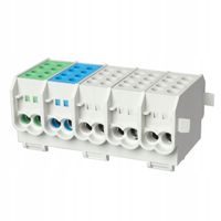 BLOK ROZDZIELCZY ODGAŁĘŹNY MOSTEK ŁĄCZENIOWY LISTWA ZACISKOWA AL/CU