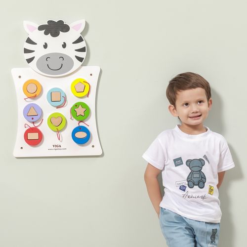 EDUKACYJNA ZABAWA TABLICA MANIPULACYJNA ZEBRA na Arena.pl