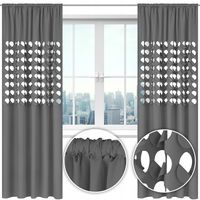 Zasłona nowoczesna GLAMUR dziury 145x250 KOLORY