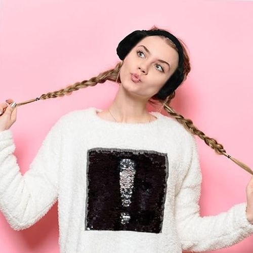 NAUSZNIKI ZIMOWE JESIENNE NA USZY CIEPŁE FUTERKO PLUSZOWE REGULOWANE na Arena.pl