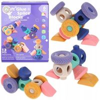 Miękkie klocki sensoryczne Montessori Gumowe figury pojazdy Kolorowe gryzak