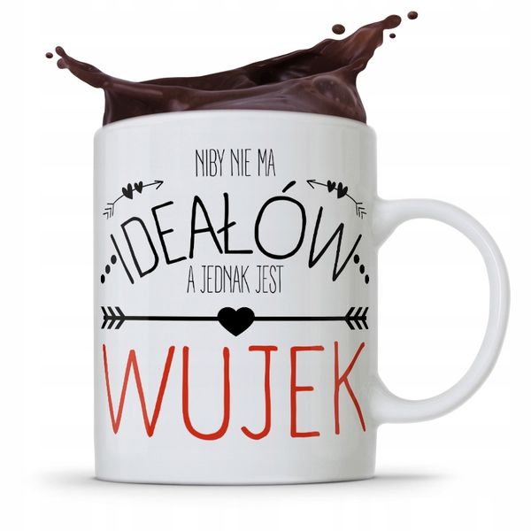 Kubek Prezent Dla Wujka Niby Nie Ma Ideałow Z Nadrukiem Ze Zdjęciem zdjęcie 1