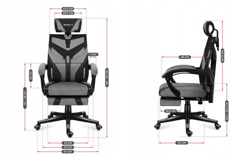 Fotel ergonomiczny Huzaro COMBAT 5.0 Grey na Arena.pl