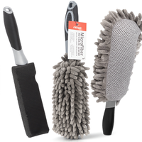 SZCZOTKA Z MIKROFIBRY DO MYCIA CZYSZCZENIA SAMOCHODU AUTA 33,5CM DELIKATNA