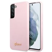 Guess GUHCS22MLSLMGLA S22+ S906 lawenda/lavender hardcase Silicone Script