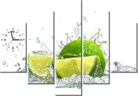 105CM 150CM ZEGAR 5 ELEM LIMONKA DRUK OBRAZ