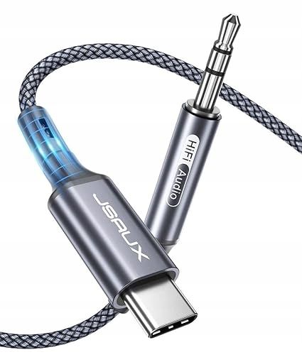 JSAUX Kabel USB C na AUX 1m , Typ C do Jack 3,5 mm zdjęcie 1